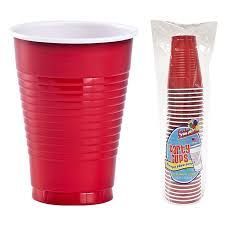 Co-Ex Plastic Cup 12X12oz    Red-50ct#220