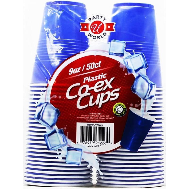Co-Ex  Plastic Cup   24X16oz    Blue-30ct #384