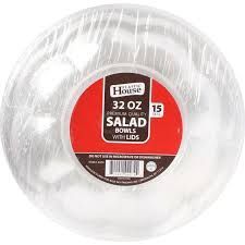 House Plastic Soup Container-15ct 16/32oz