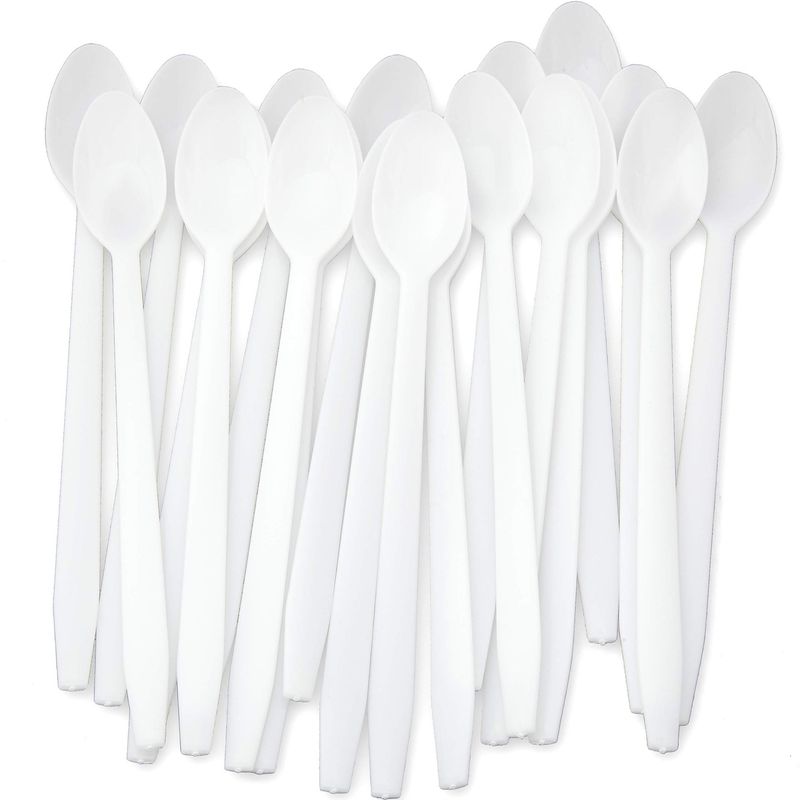 Spoon Plastic  Cutlery Heavy Duty 48X36ct  White