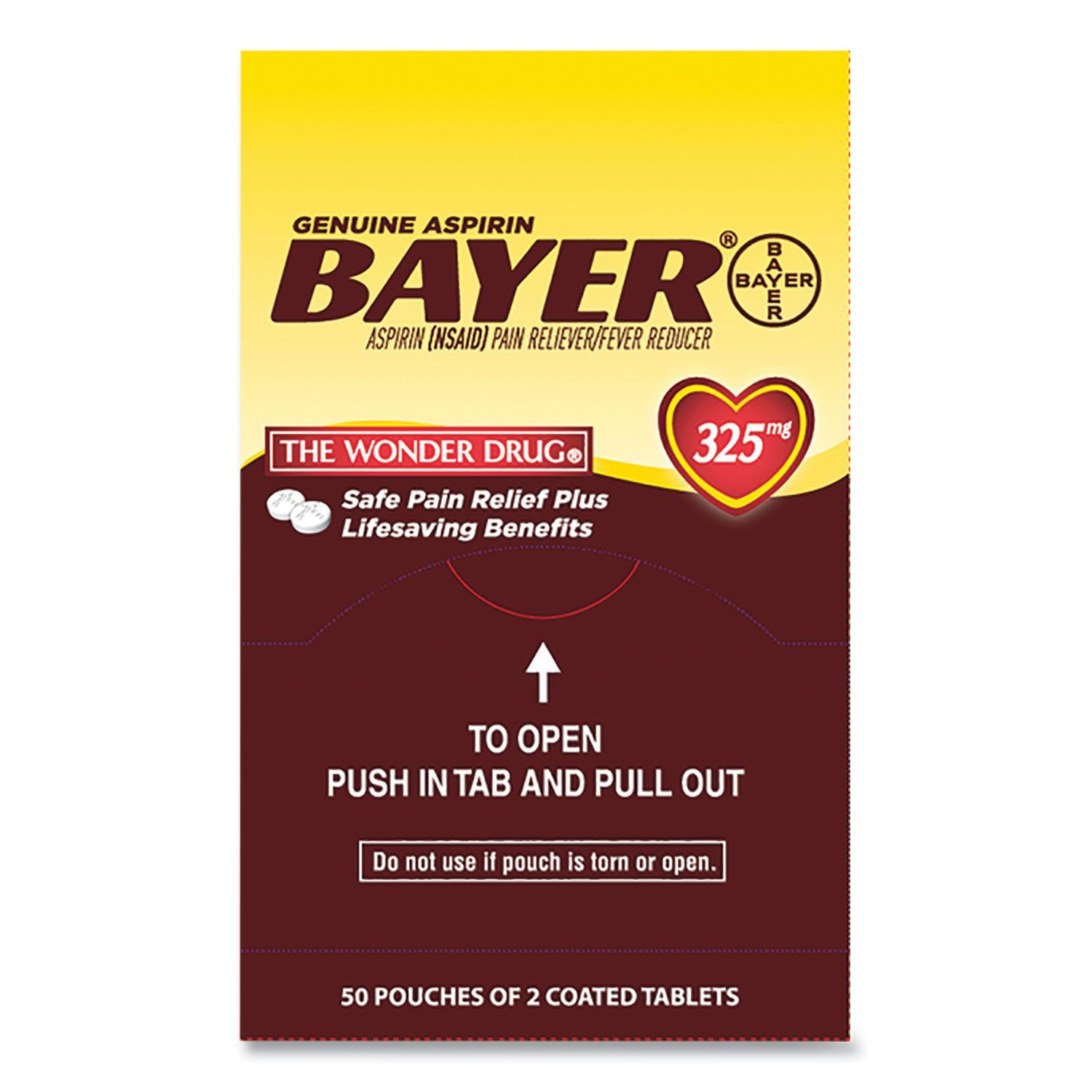 Bayer  Genuine Aspirin 50X2ct