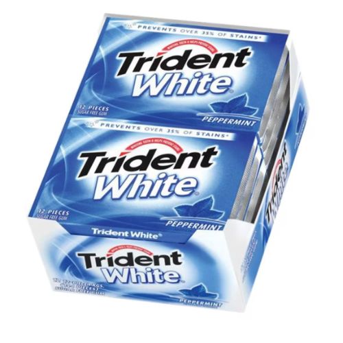 Trident White Gum 9X16ct  Peppermint