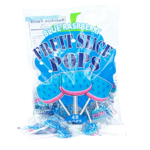 Fruit Slice Pop Blue Raspberry 48ct