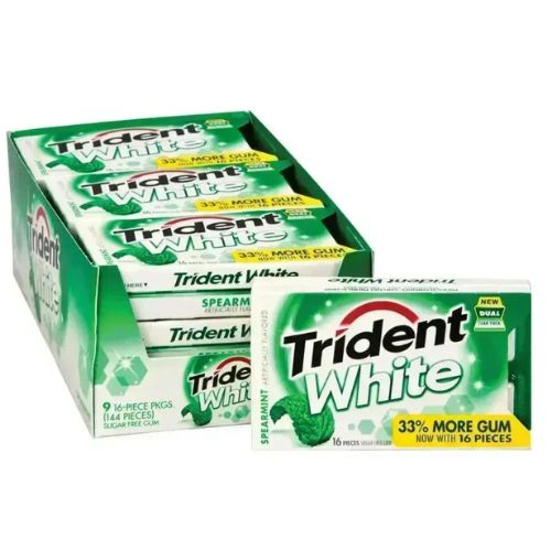 Trident White Gum 9X16ct  Spearmint