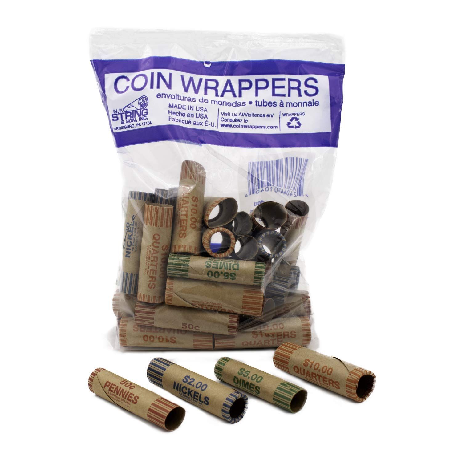 Coin Wrapper Mixed USA  25/36ct