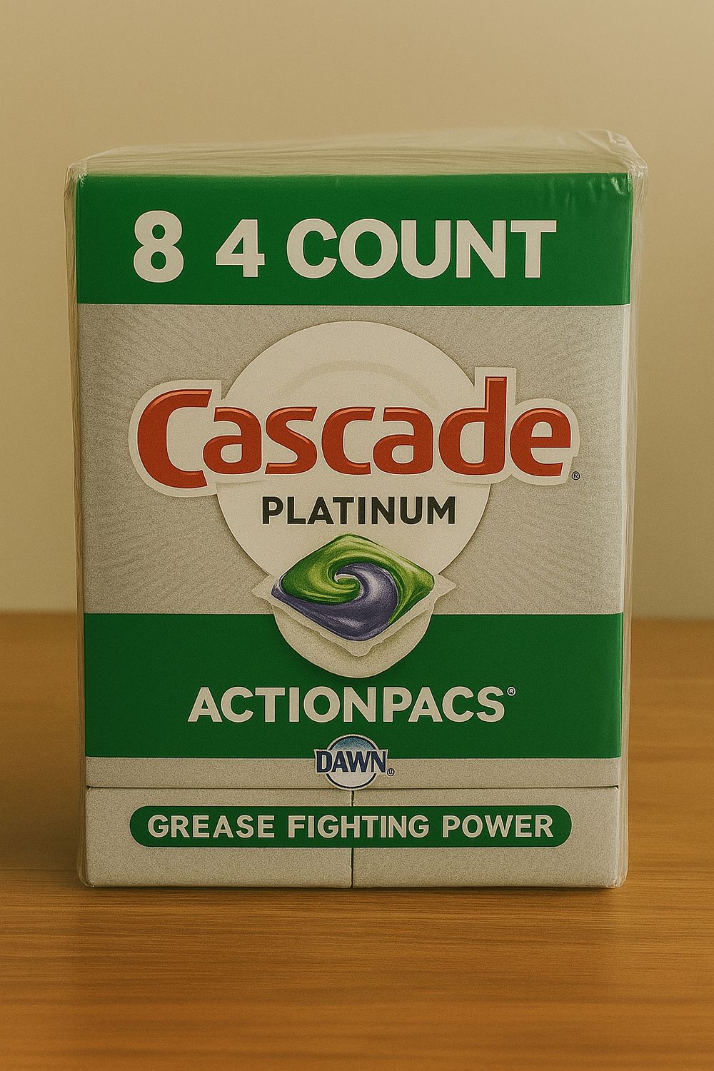 Cascade Dish Washing Tablet  8/4ct Platinum