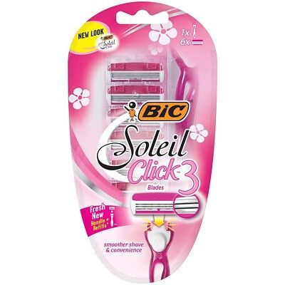 Bic Soleil Click 3 Blades +6 Refills 6/cs