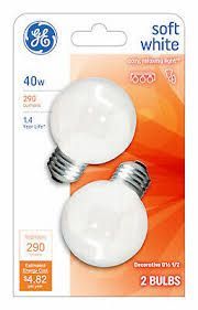 G E Light Bulbs  6/2pk
