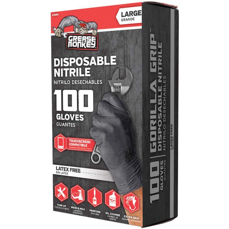 Grease Monkey Nitrile Glove 10X100ct  XL
