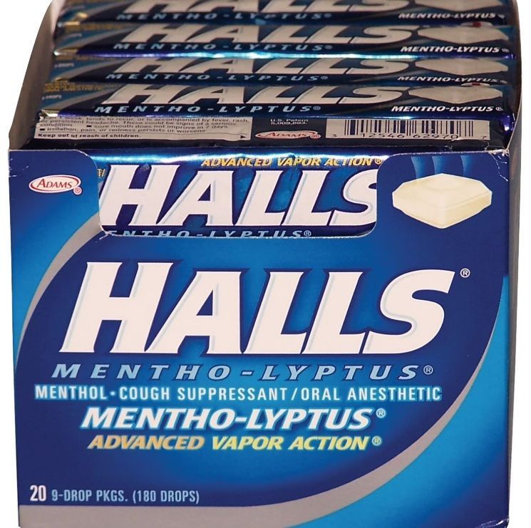 Halls Cough Drops-20/9ct   Blue
