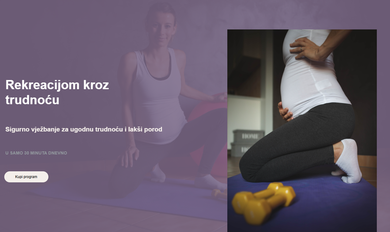 Rekreacijom kroz trudnoću