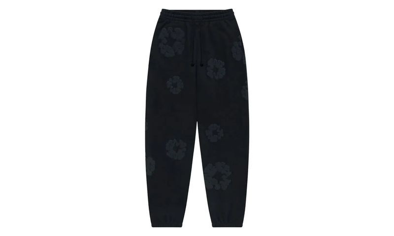 Denim Tears Pants Black Monochrome Spodnie