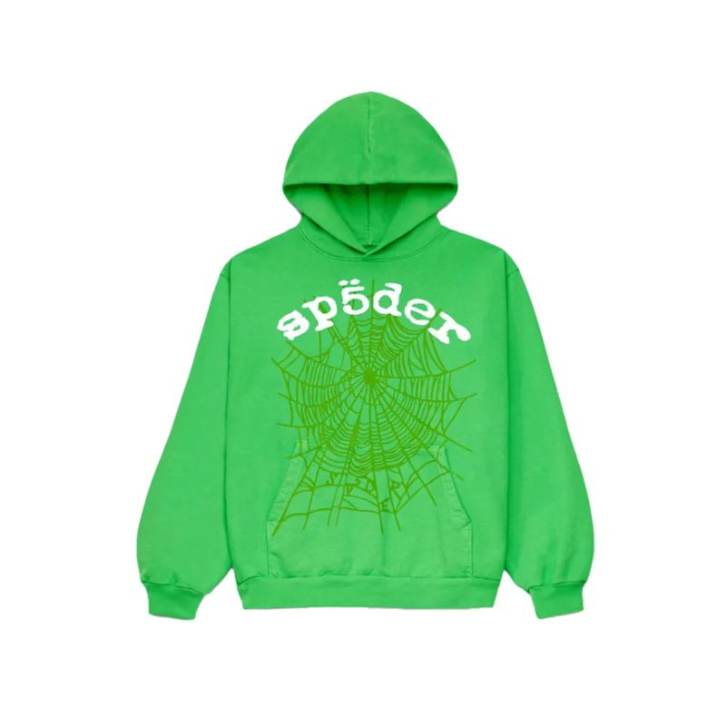 Sp5der Legacy Hoodie Green Bluza