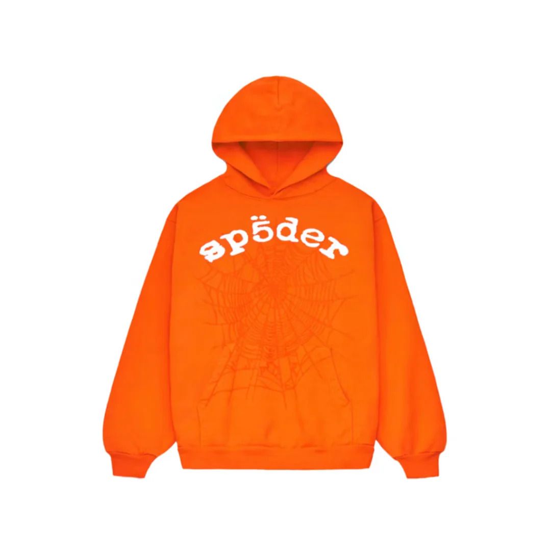 Sp5der Legacy Hoodie Orange Bluza