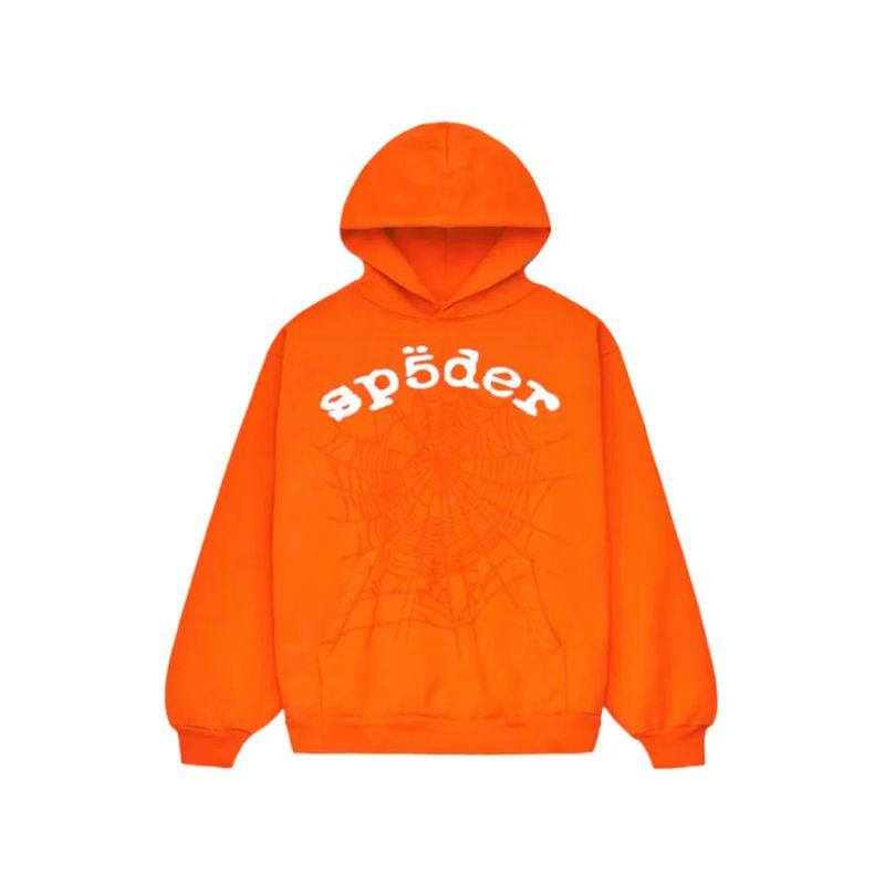 Sp5der Legacy Hoodie Orange Bluza