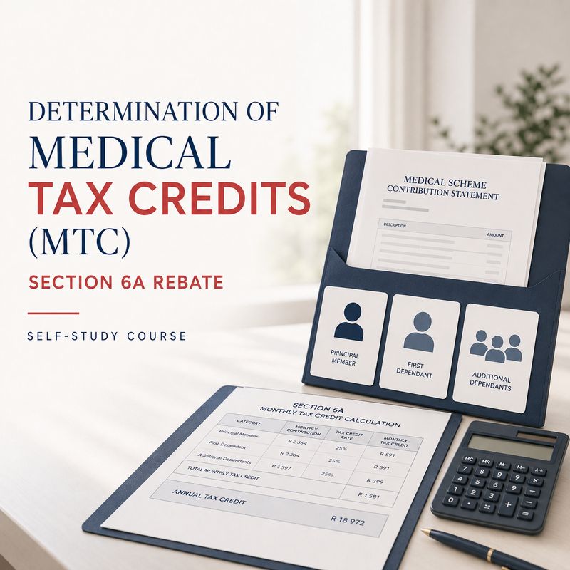 Determination of Medical Tax Credits Course (MTC) - Section 6A Rebate