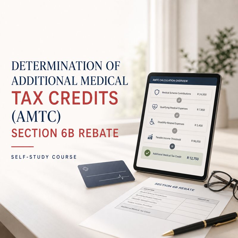 Determination of Additional Medical Tax Credits Course (AMTC) - Section 6B Rebate
