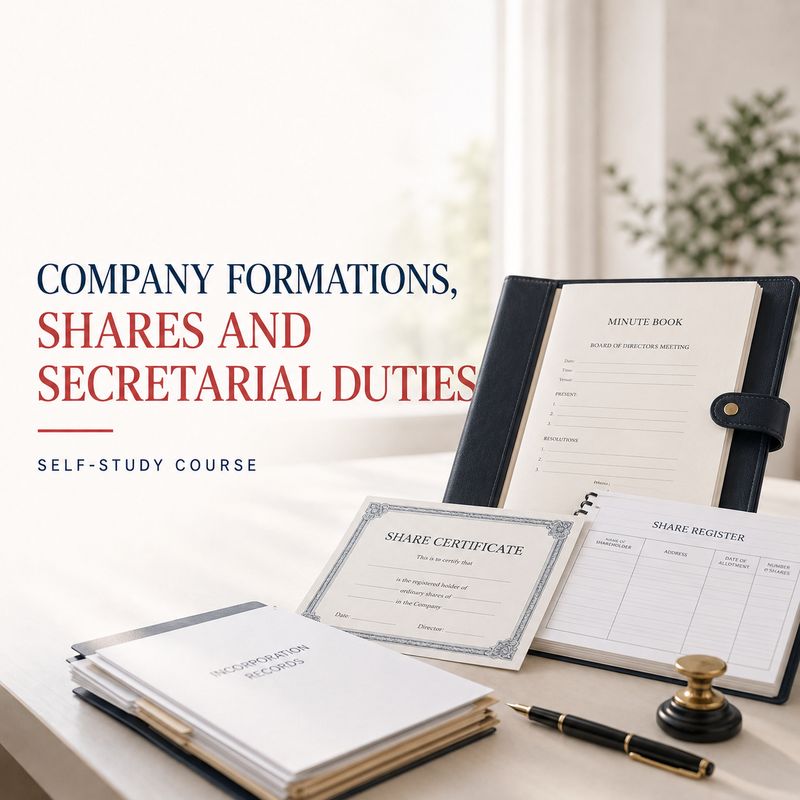 Company Formations, Shares and Secretarial Duties Course