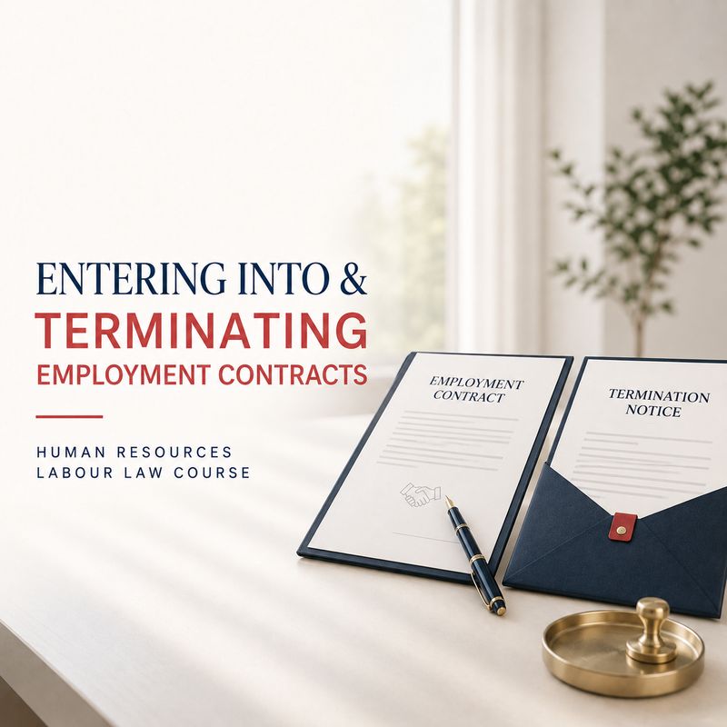 Entering into &amp; Terminating Employment Contracts - Human Resources Labour Law Course