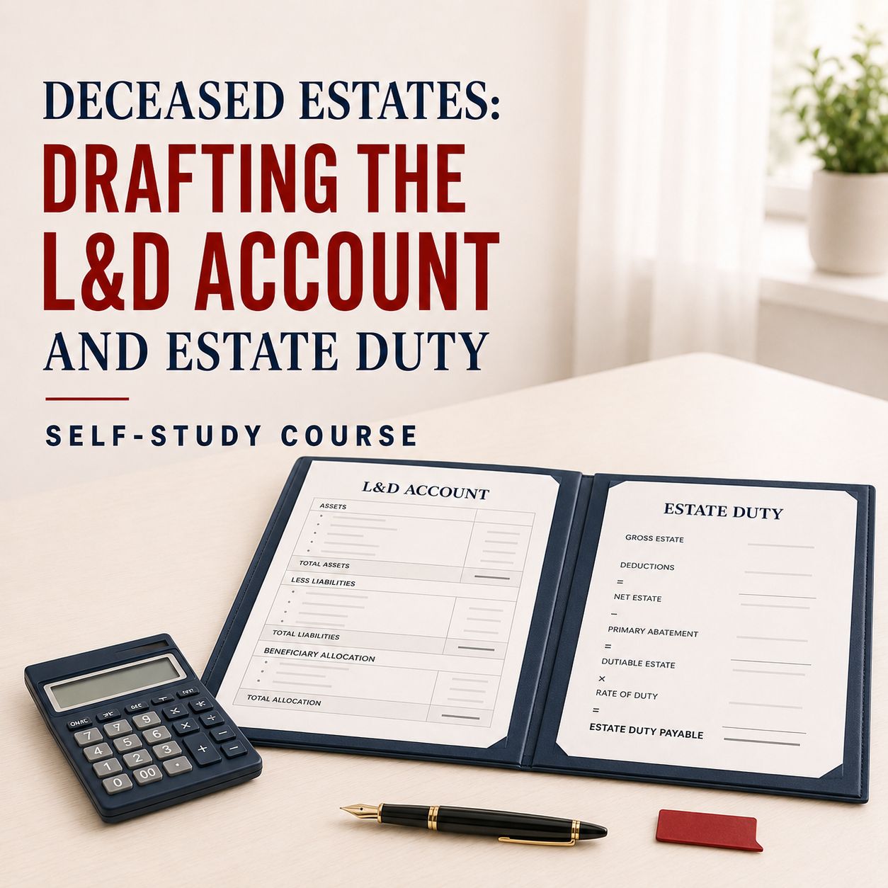 Deceased Estates: Drafting the L&amp;D Account and Estate Duty Course