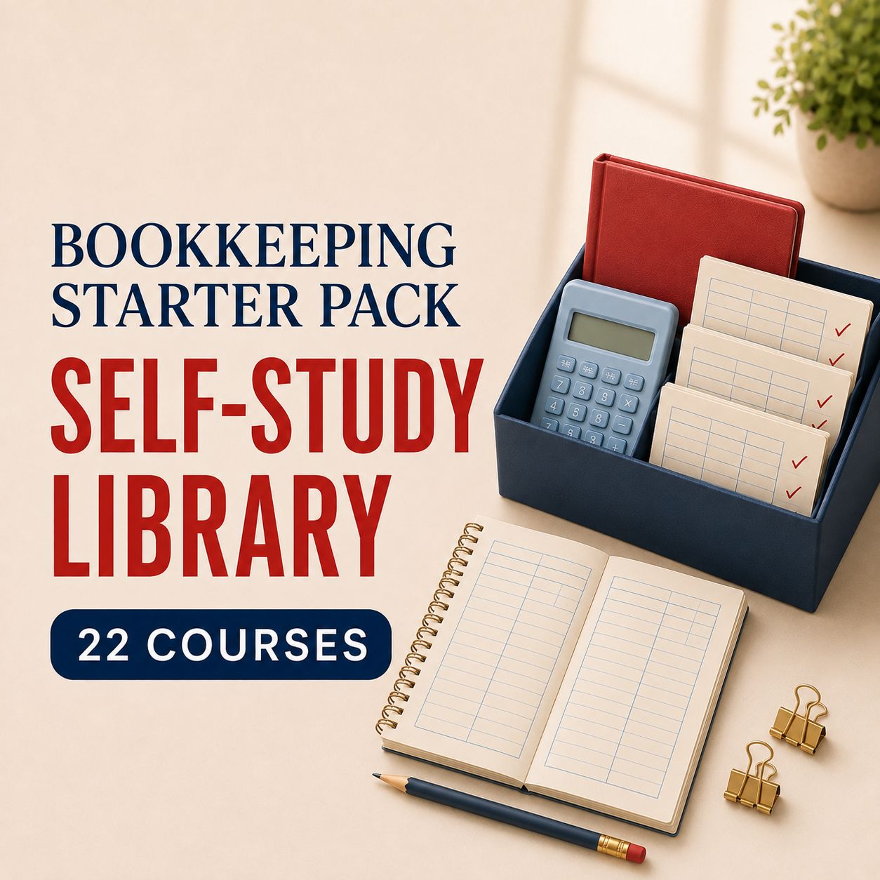 Bookkeeping Starter Pack Self-Study Library
