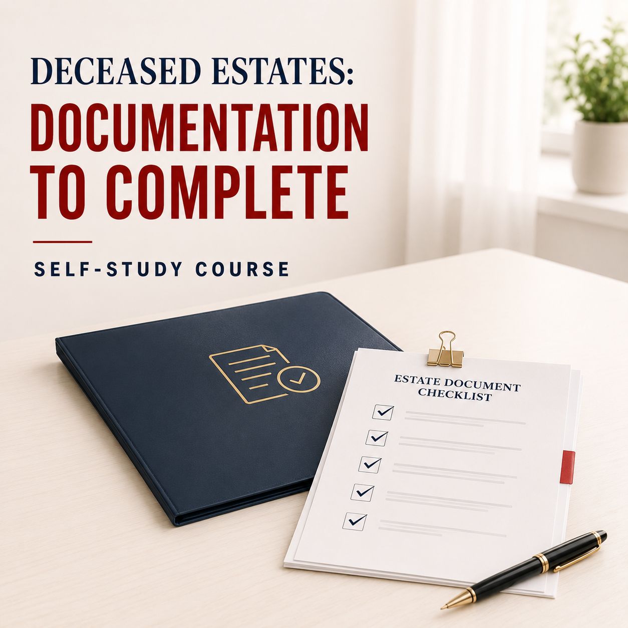 Deceased Estates: Documentation to Complete Course