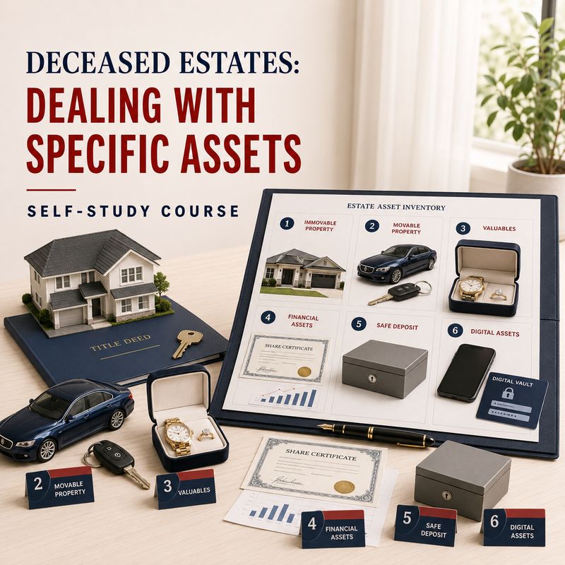Deceased Estates: Dealing with Specific Assets Course