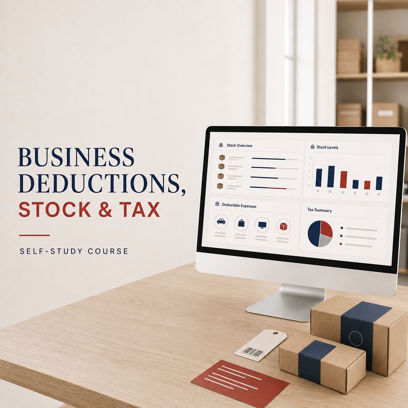 Business Deductions, Stock &amp; Tax Course