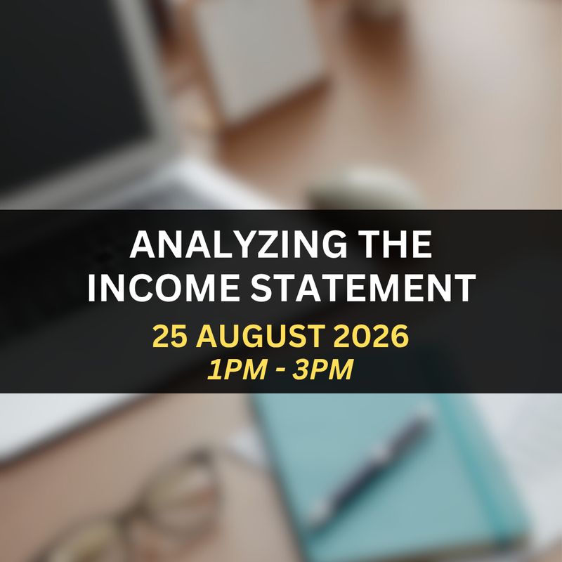 Analyzing the Income Statement Webinar