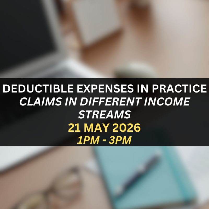 Deductible Expenses in Practice: What Can Be Claimed Across Different Income Streams Webinar