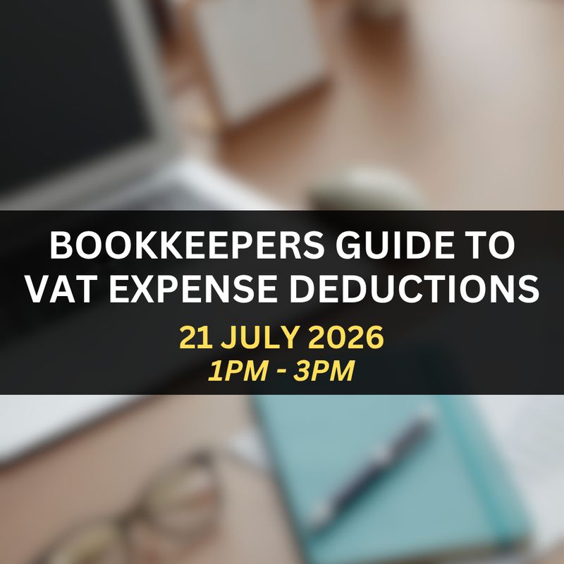 Bookkeepers Guide to VAT Expense Deductions Webinar