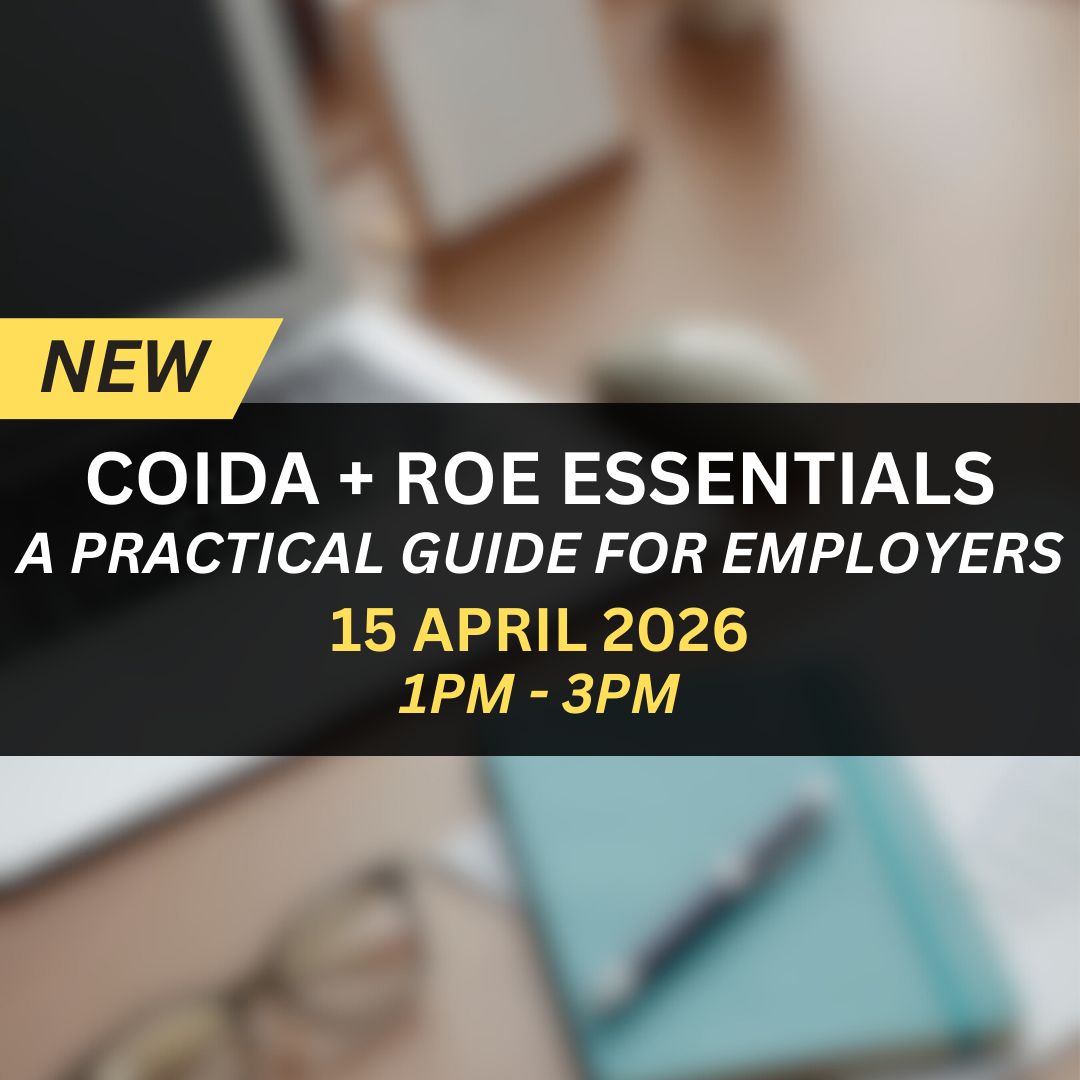 COIDA + ROE Essentials: A Practical Guide for Employers Webinar COIDA + ROE Essentials: A Practical Guide for Employers Webinar