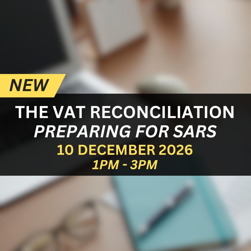 Preparing for SARS: The VAT Reconciliation Webinar