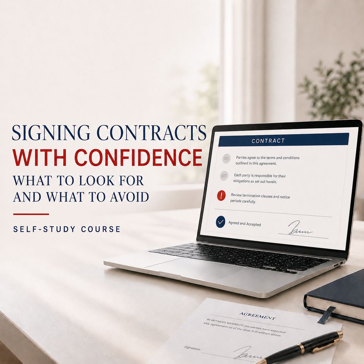 Signing Contracts with Confidence: What to look for and what to avoid Course