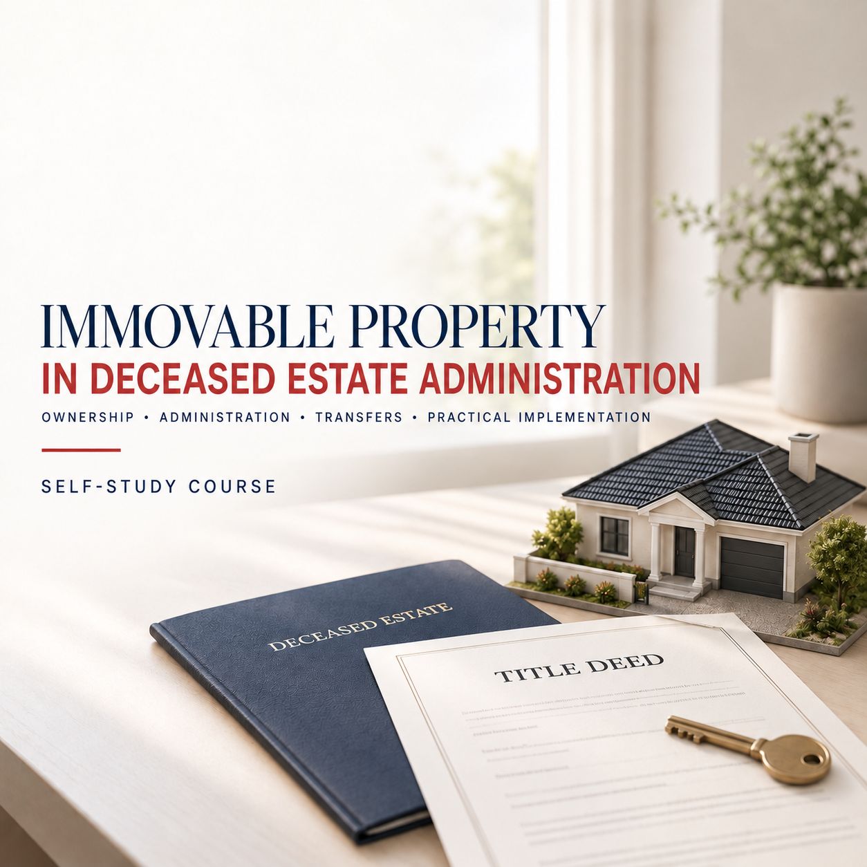 Immovable Property in Deceased Estate Administration: Ownership, Administration, Transfers and Practical Implementation Course