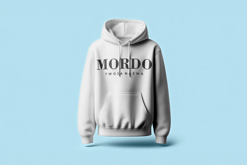 BLUZA Z KAPTUREM - MORDO -  HOODIE - Szara