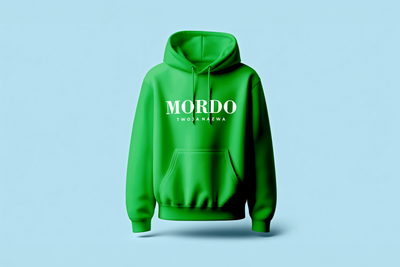 BLUZA Z KAPTUREM - MORDO  - HOODIE  - Zielona