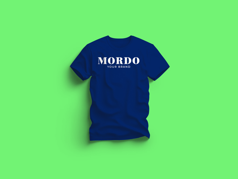 T-SHIRT KOSZULKA MORDO - Niebieska