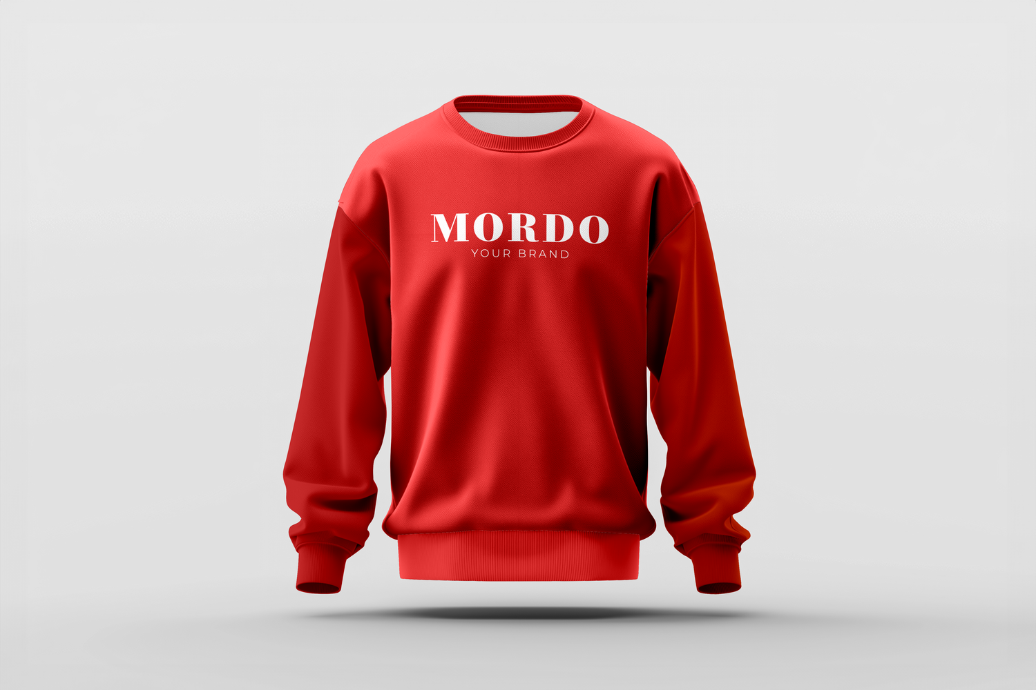BLUZA CREWNECK MORDO - Czerwona bez kaptura