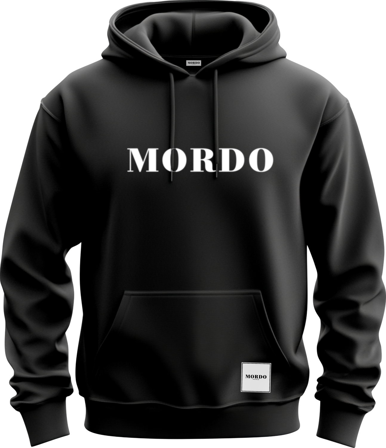 BLUZA Z KAPTUREM - MORDO - HOODIE - Czarna