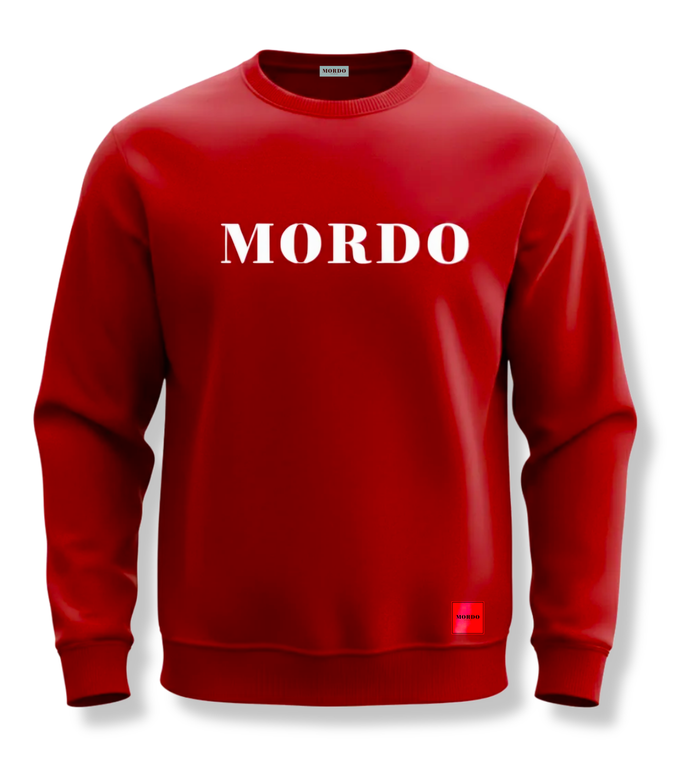 BLUZA CREWNECK MORDO - Czerwona bez kaptura