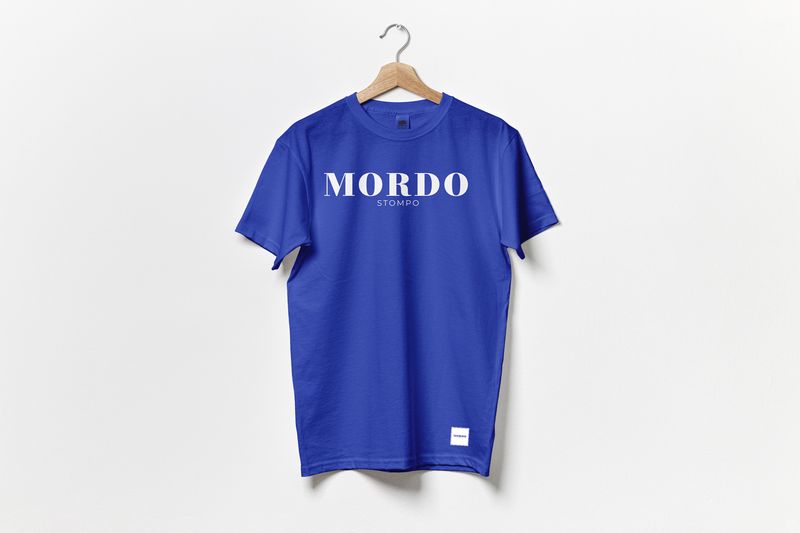 T-SHIRT KOSZULKA MORDO - Niebieska