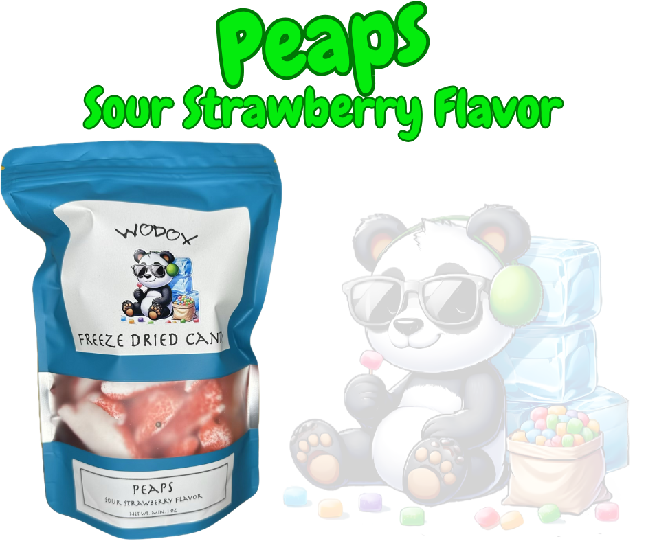 Peaps Sour Strawberry Flavor