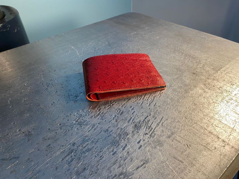 Irénée autruche rouge (tout cartes).