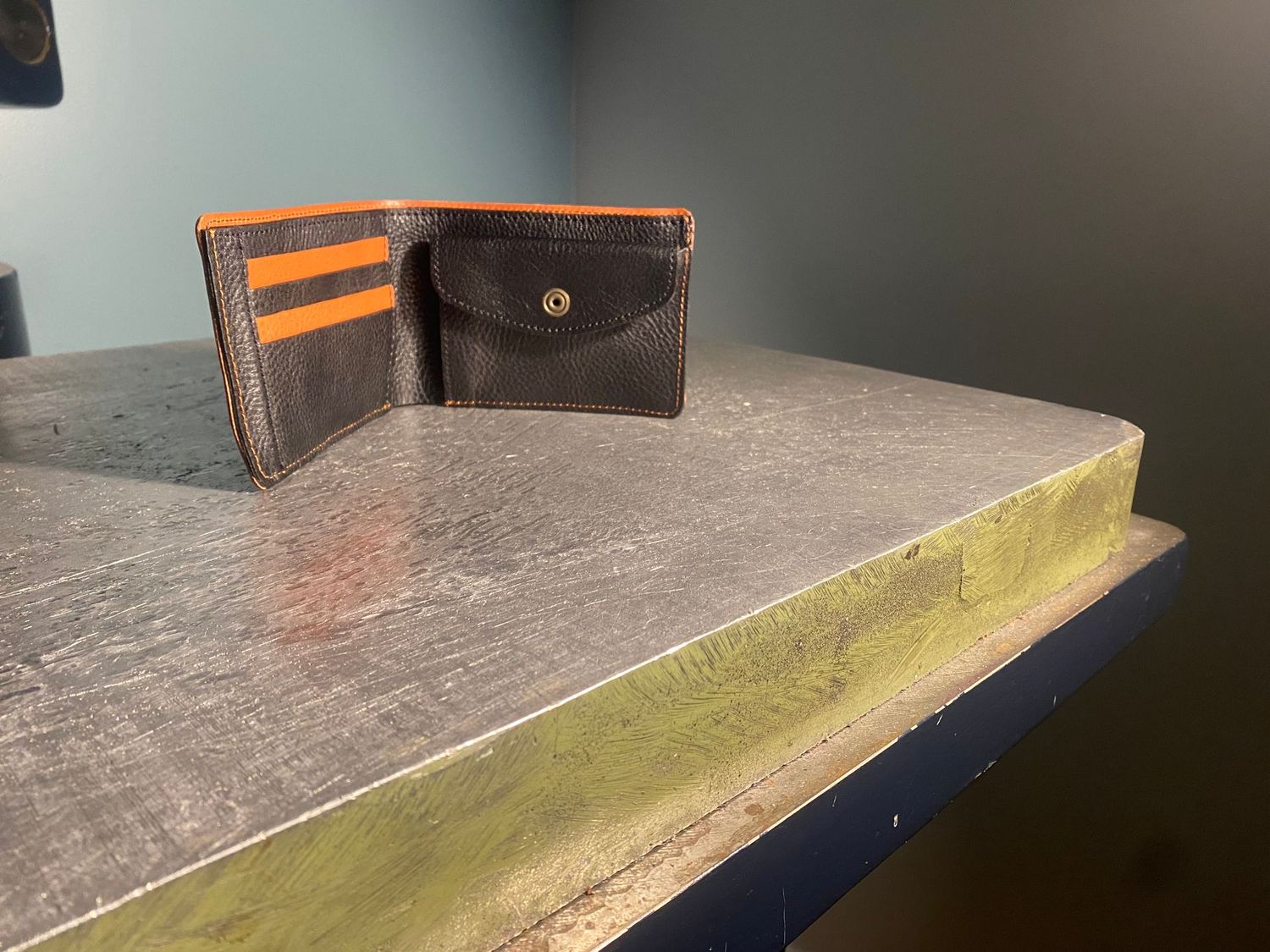 Irénée noire et cognac (avec porte-monnaie)