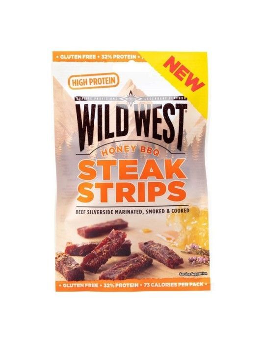 Wild West Honey BBQ Steak Strips 25g