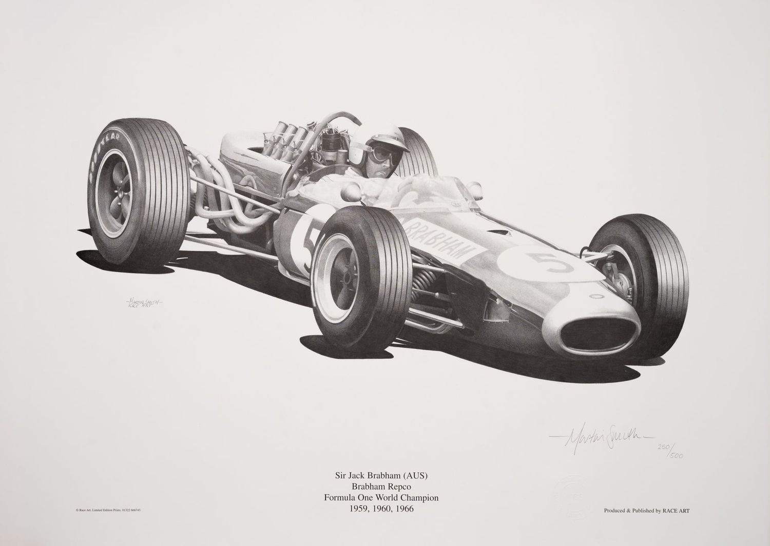 Sir Jack Brabham, Brabham Repco Limited Edition Print