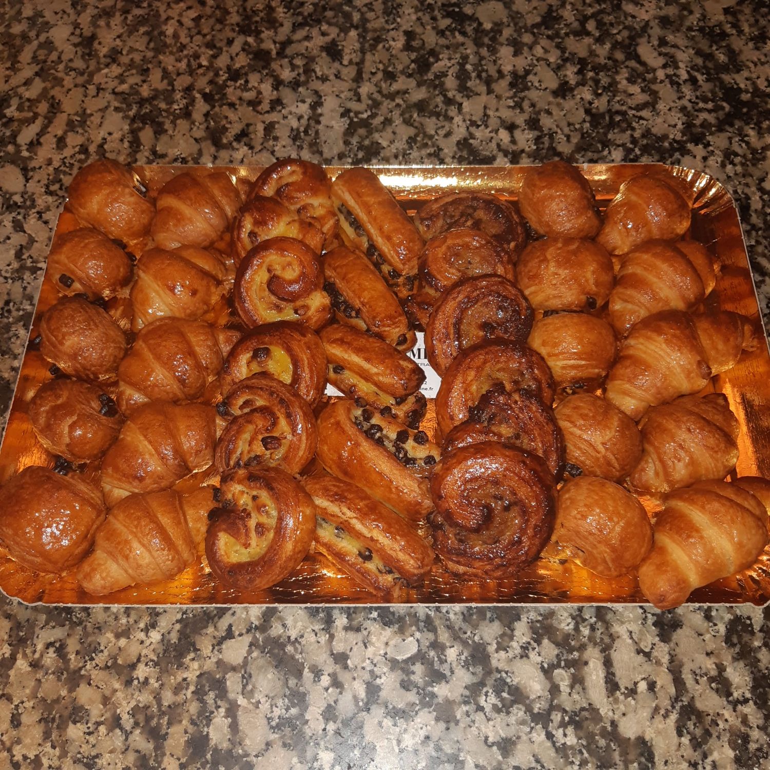 Plateau de mini viennoiseries