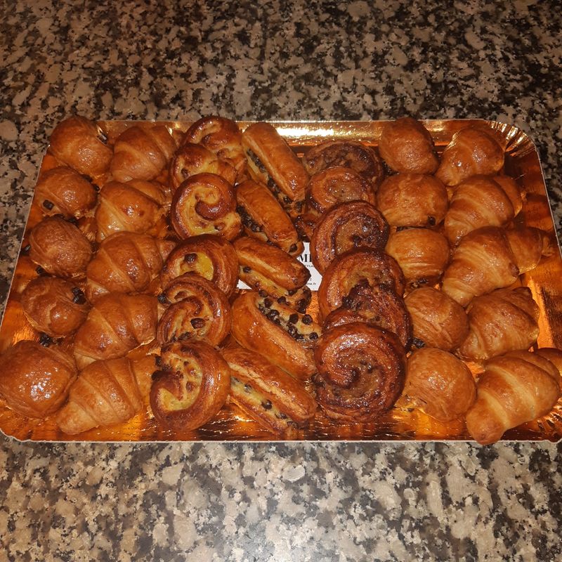 Plateau de mini viennoiseries