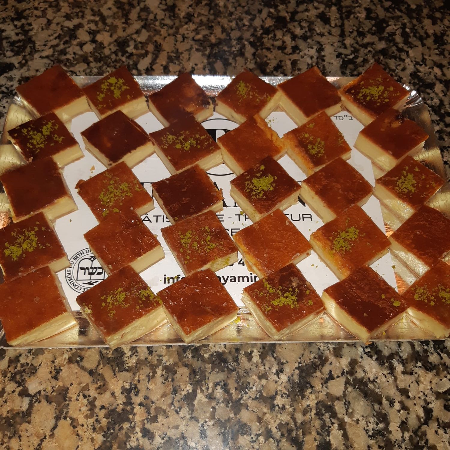 Plateau de Flan pâtissier